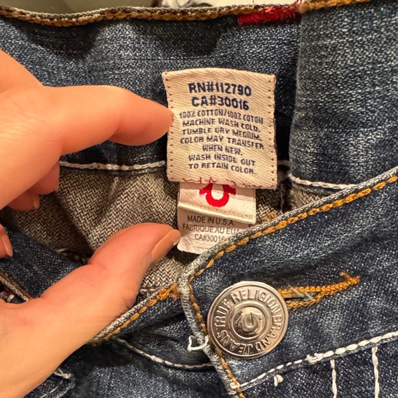 True Religion Men's Bootcut Jeans in Faded Blue - Picture 4 of 8